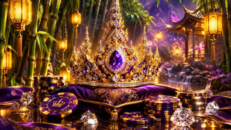 Mahkota emas bertatah permata sebagai simbol malam penganugerahan